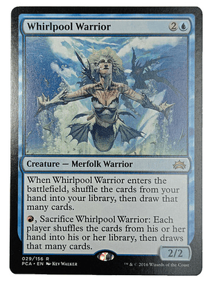 Carta Magic Whirlpool Warrior [planechase Anth] Mtg Merfolk