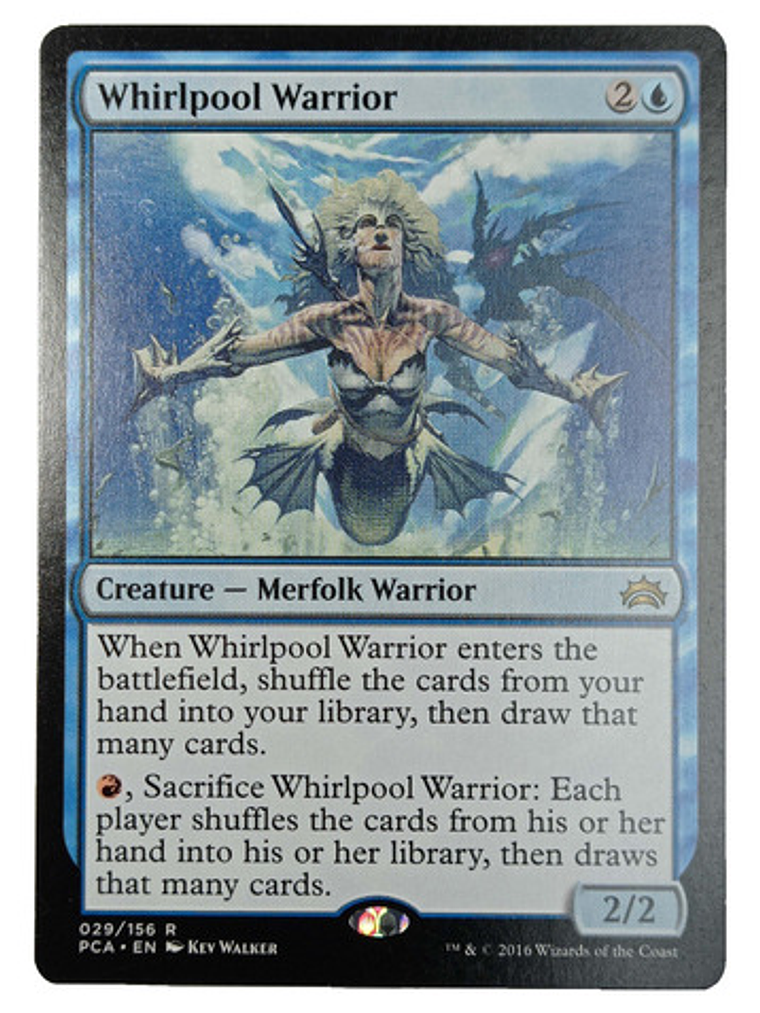 Carta Magic Whirlpool Warrior [planechase Anth] Mtg Merfolk 1