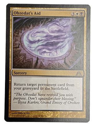 Carta Magic Obzedat's Aid [dragon Maze] Mtg Sorcery