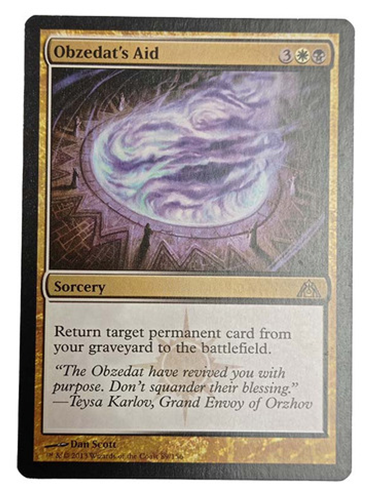 Carta Magic Obzedat's Aid [dragon Maze] Mtg Sorcery 1