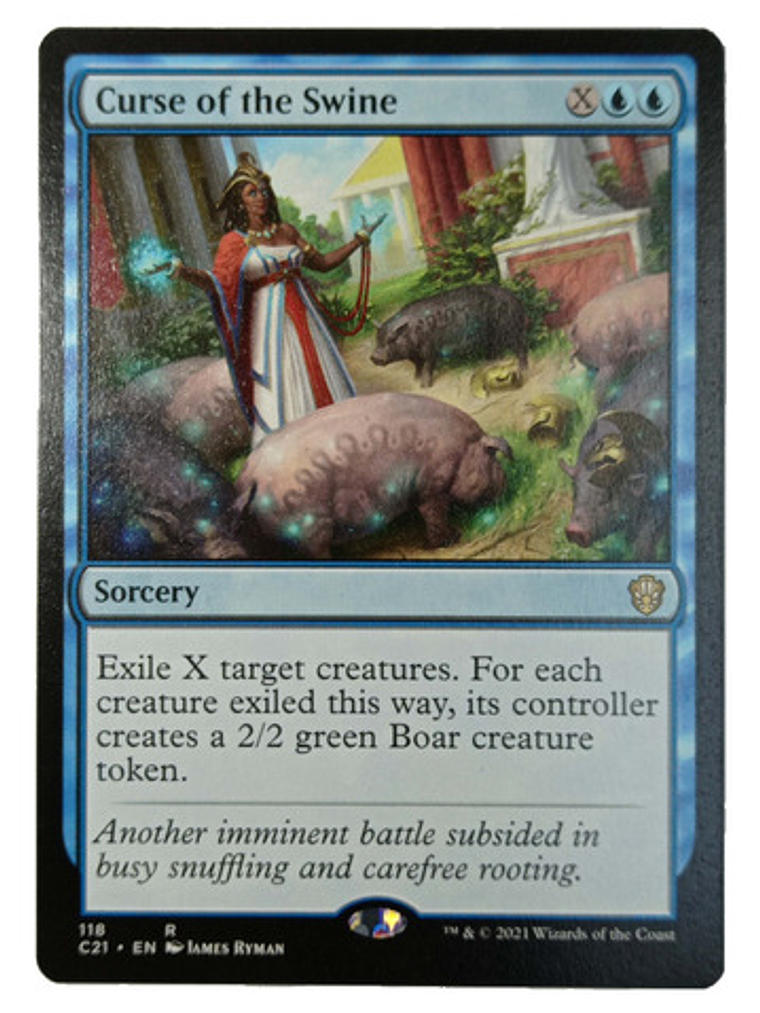 Carta Magic Curse Of The Swine [c21] Mtg Sorcery 1