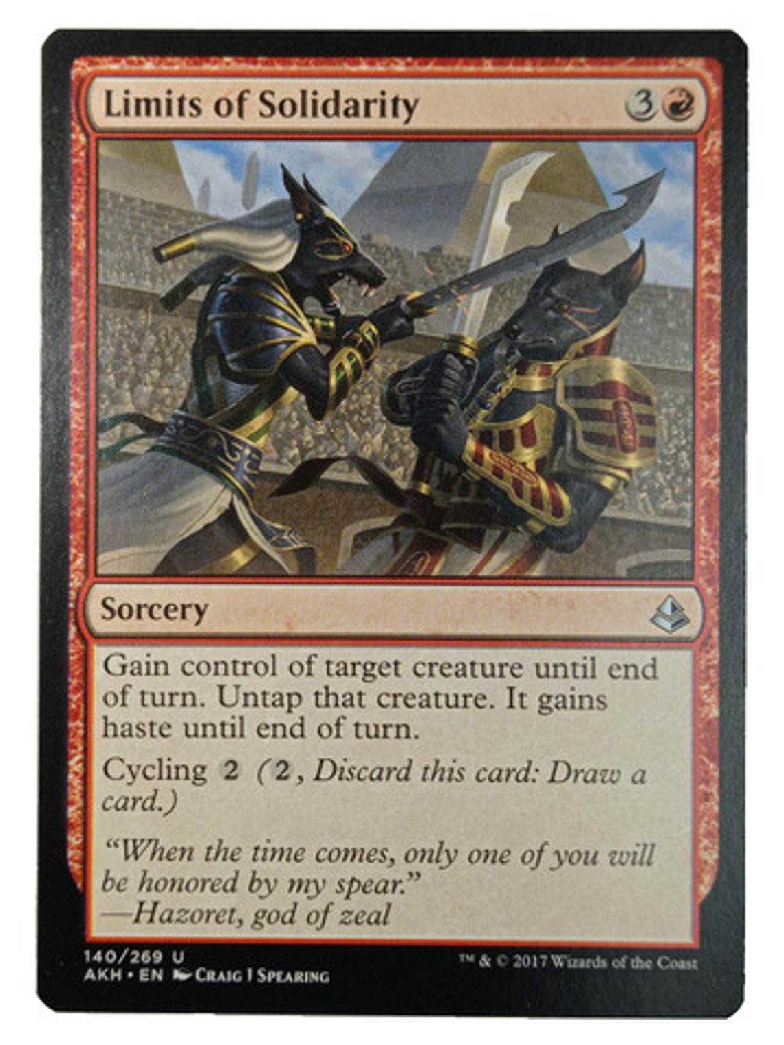 Carta Magic Limits Of Solidarity [amonkhet] Mtg Sorcery 1