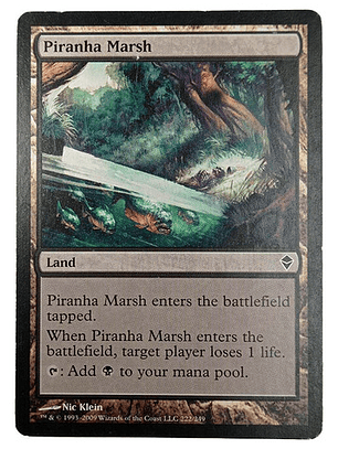 Carta Magic Piranha Marsh [zendikar] Mtg Land