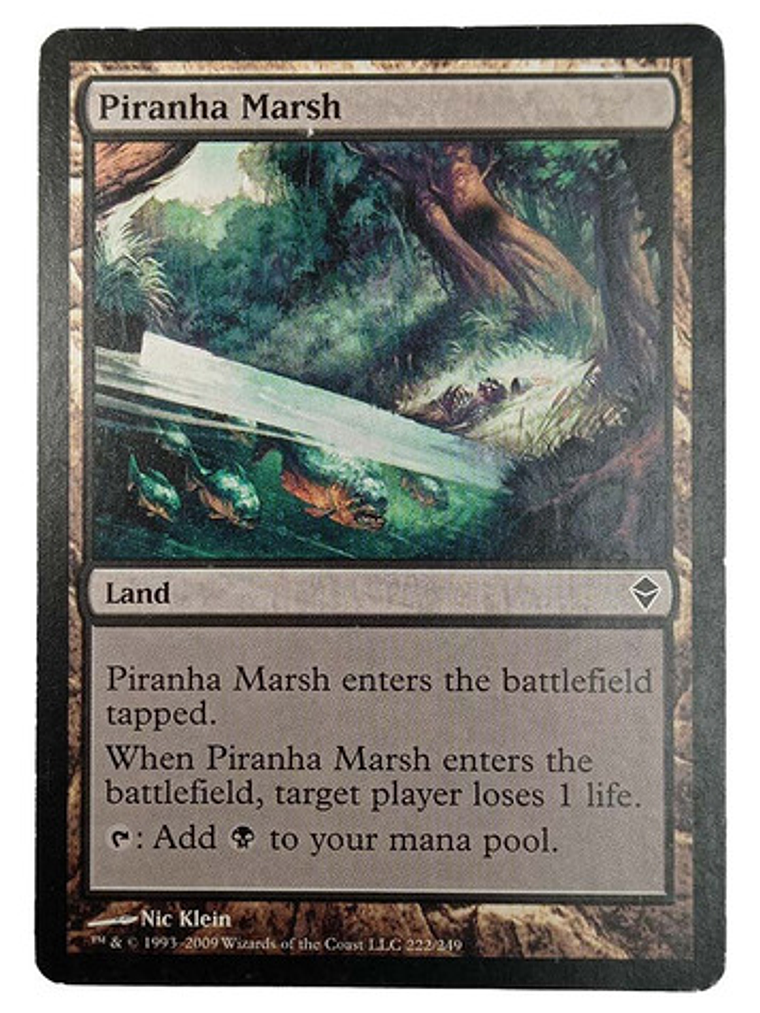 Carta Magic Piranha Marsh [zendikar] Mtg Land 1