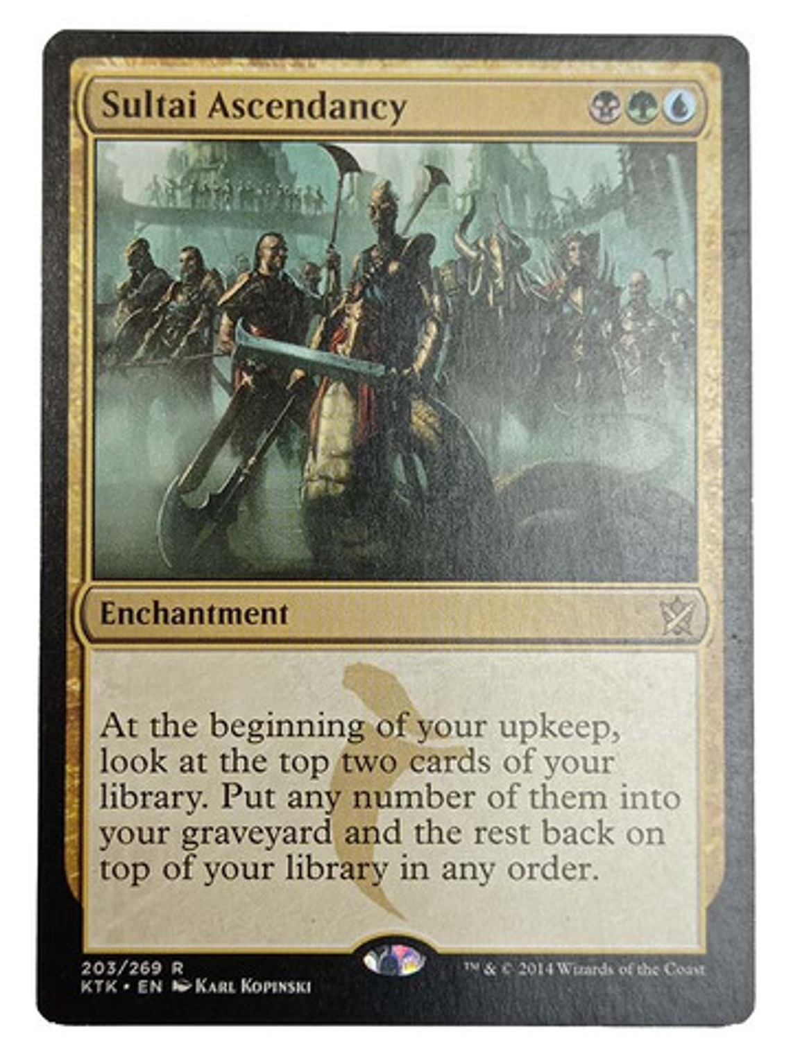 Carta Magic Sultai Ascendancy [tarkir] Mtg Enchantment 1