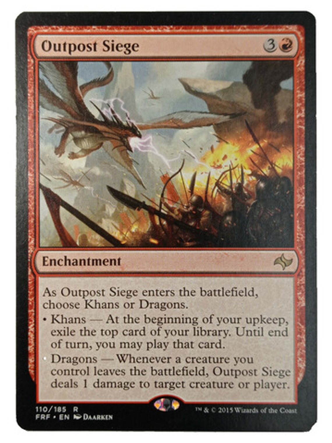 Carta Magic Outpost Siege [fate Reforged] Mtg Enchantment 1