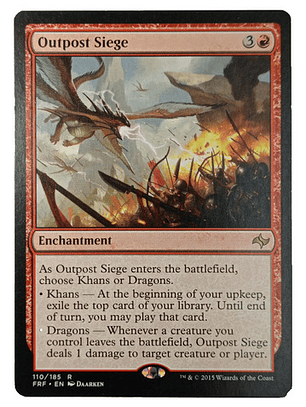 Carta Magic Outpost Siege [fate Reforged] Mtg Enchantment