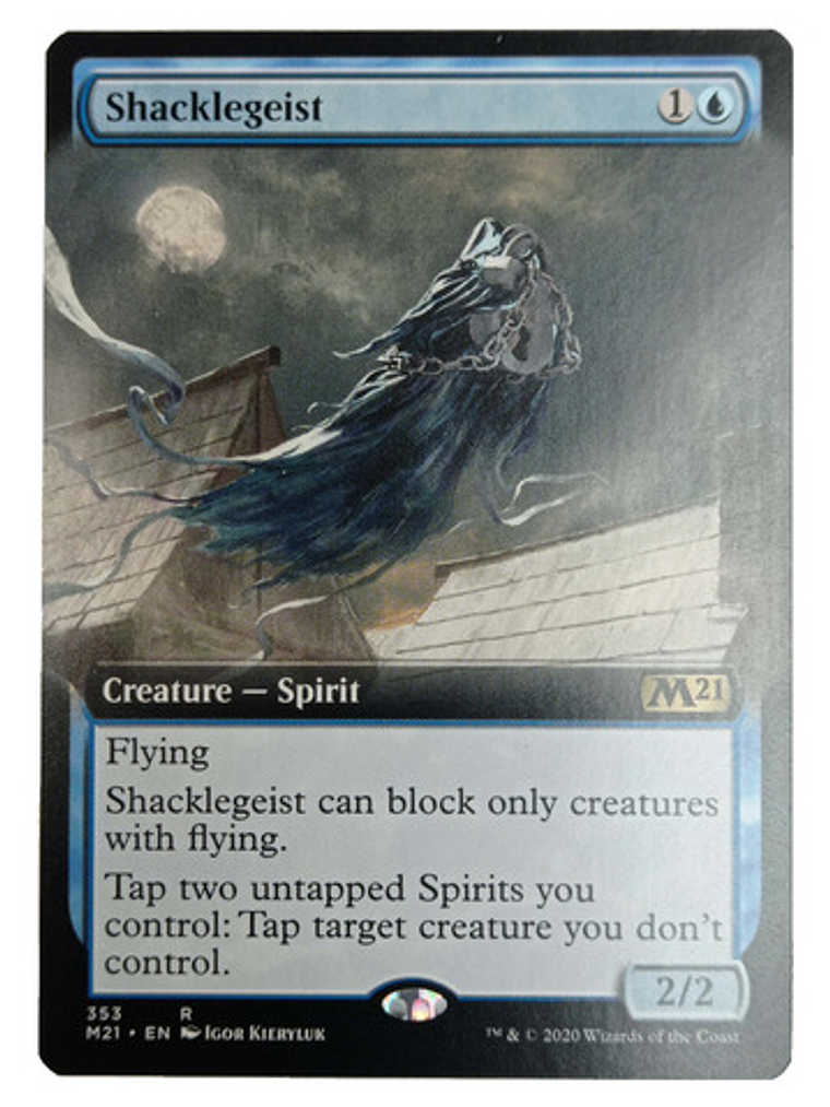 Carta Magic Shacklegeist (ext) [m21] Mtg Spirit 1