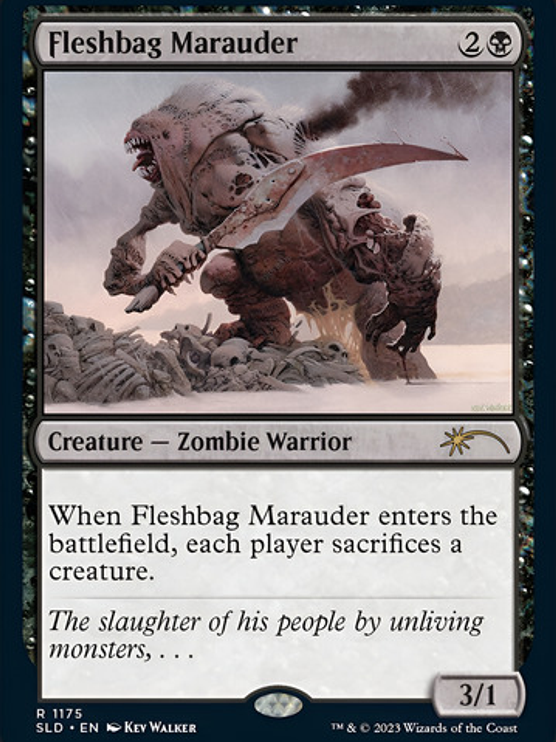 Carta Magic Fleshbag Marauder (foil) Secret Lair Kev Walker  1