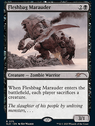 Carta Magic Fleshbag Marauder (foil) Secret Lair Kev Walker 