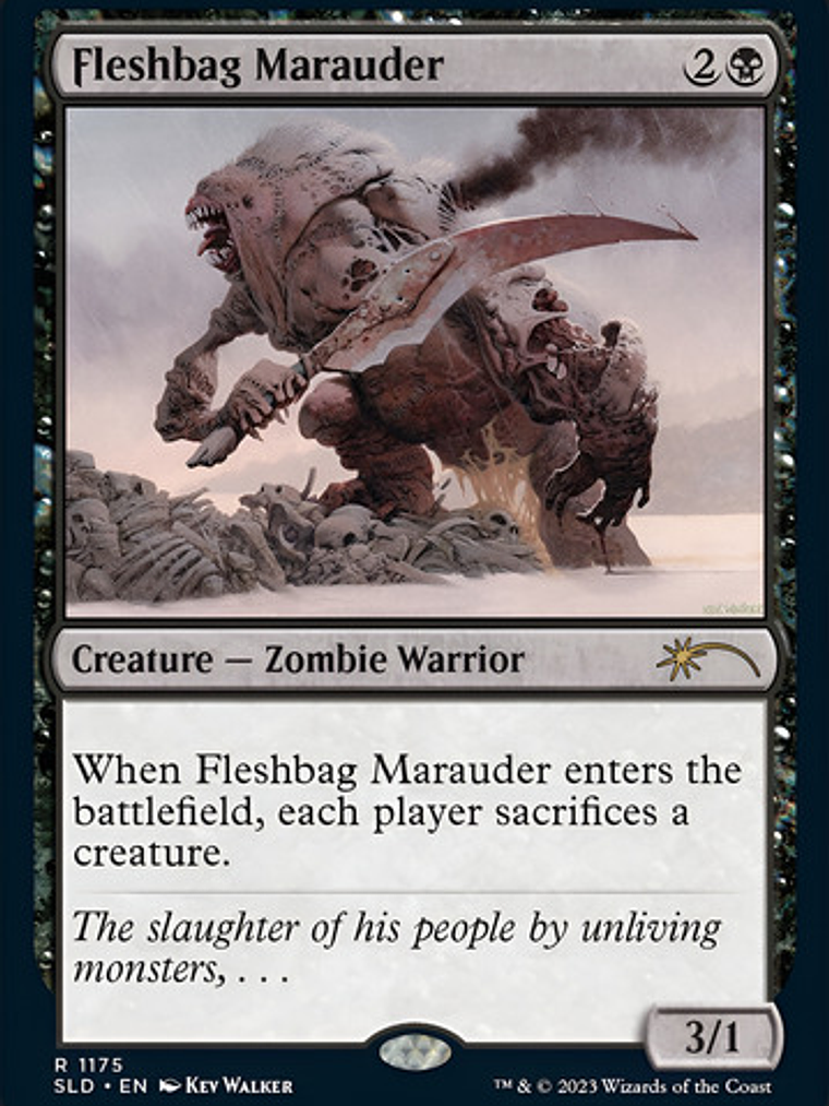 Carta Magic Fleshbag Marauder (foil) Secret Lair Kev Walker  1