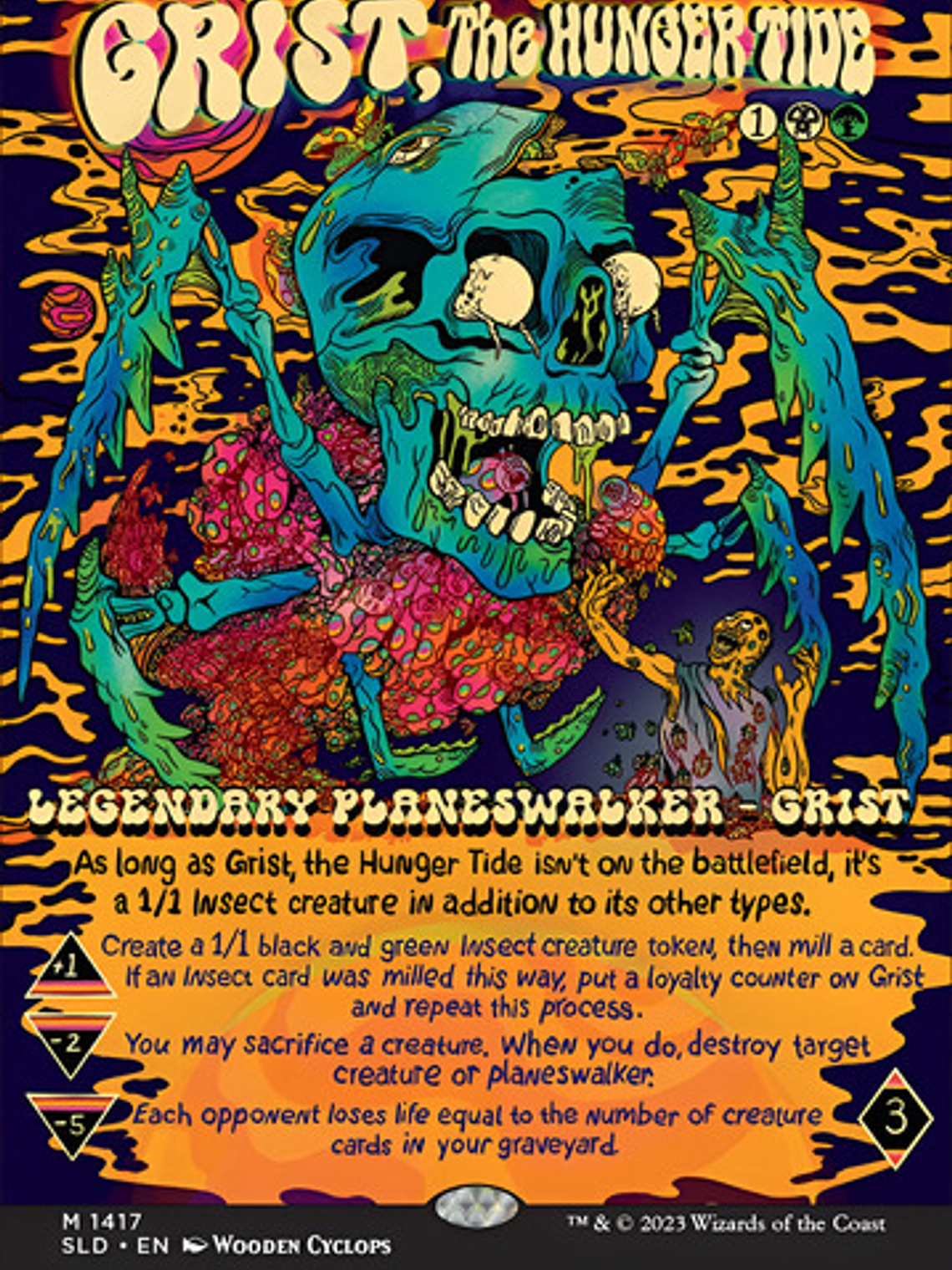 Carta Magic Grist, The Hunger Tide / Secret Lair Grist The H 1