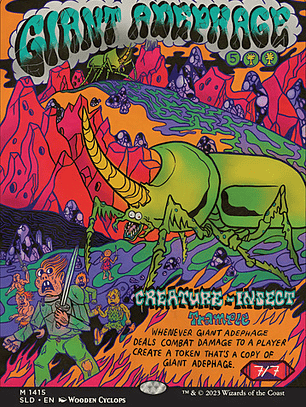 Carta Magic Giant Adephage (foil) Secret Lair Giant Adephage