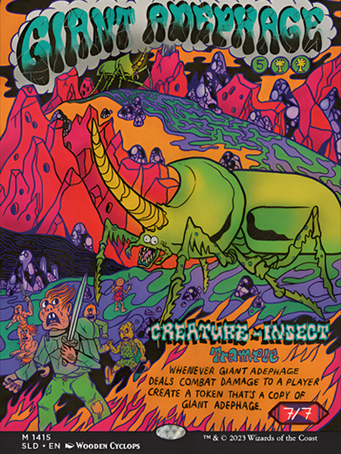 Carta Magic Giant Adephage / Secret Lair Giant Adephage Ingl 1