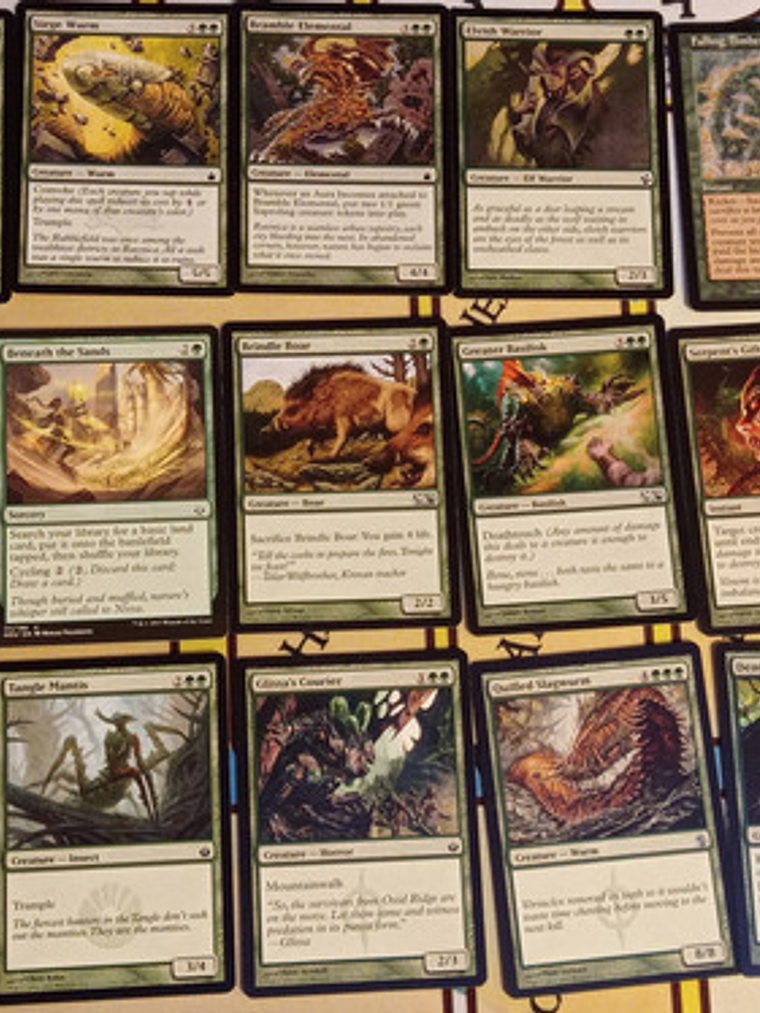 Pack 60 Cartas Magic Color Verde 3