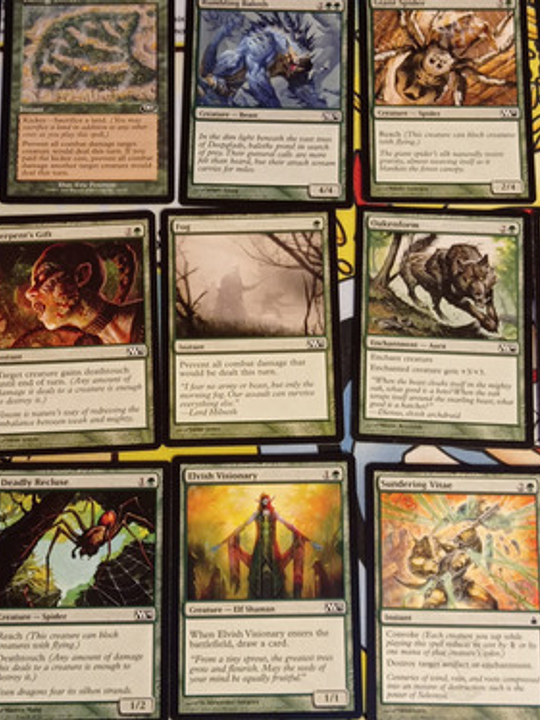 Pack 60 Cartas Magic Color Verde 4