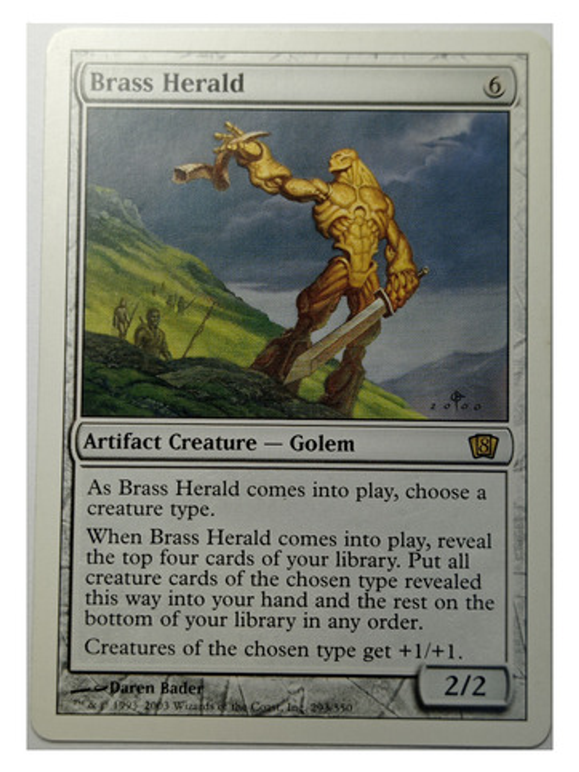 Carta Magic Brass Herald [8va] Artifact Golem 1