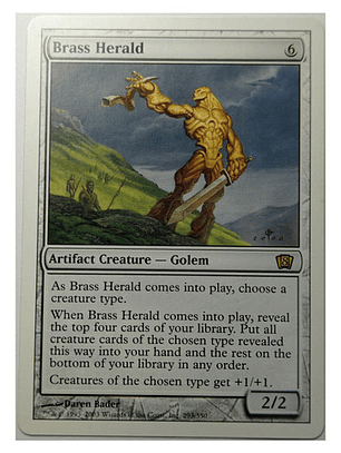 Carta Magic Brass Herald [8va] Artifact Golem
