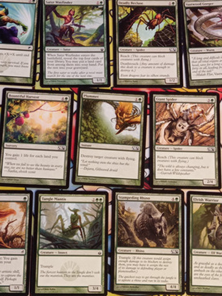 Pack 22 Cartas Magic Color Verde 4