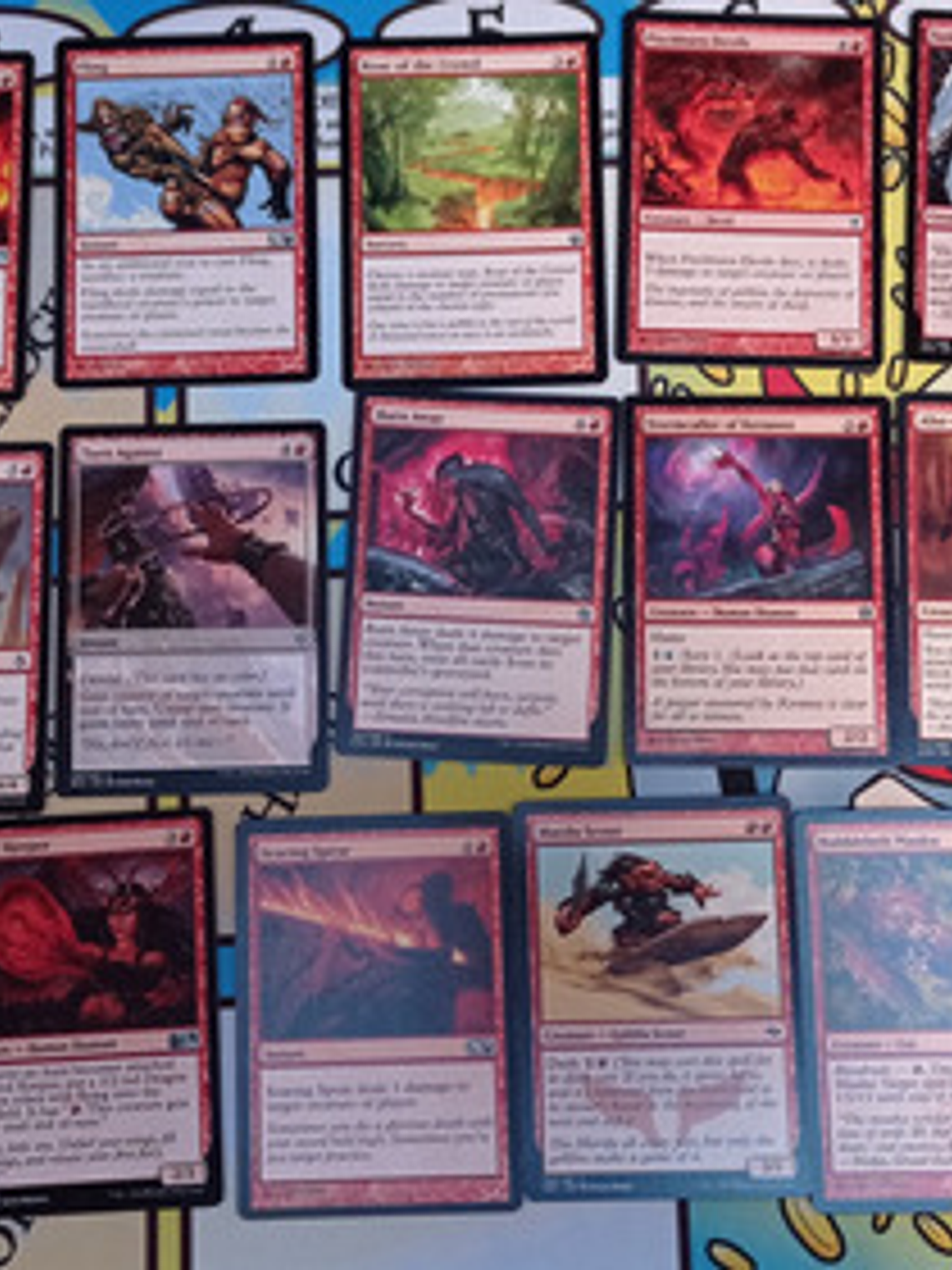 Pack 46 Cartas Magic Color Rojo 7