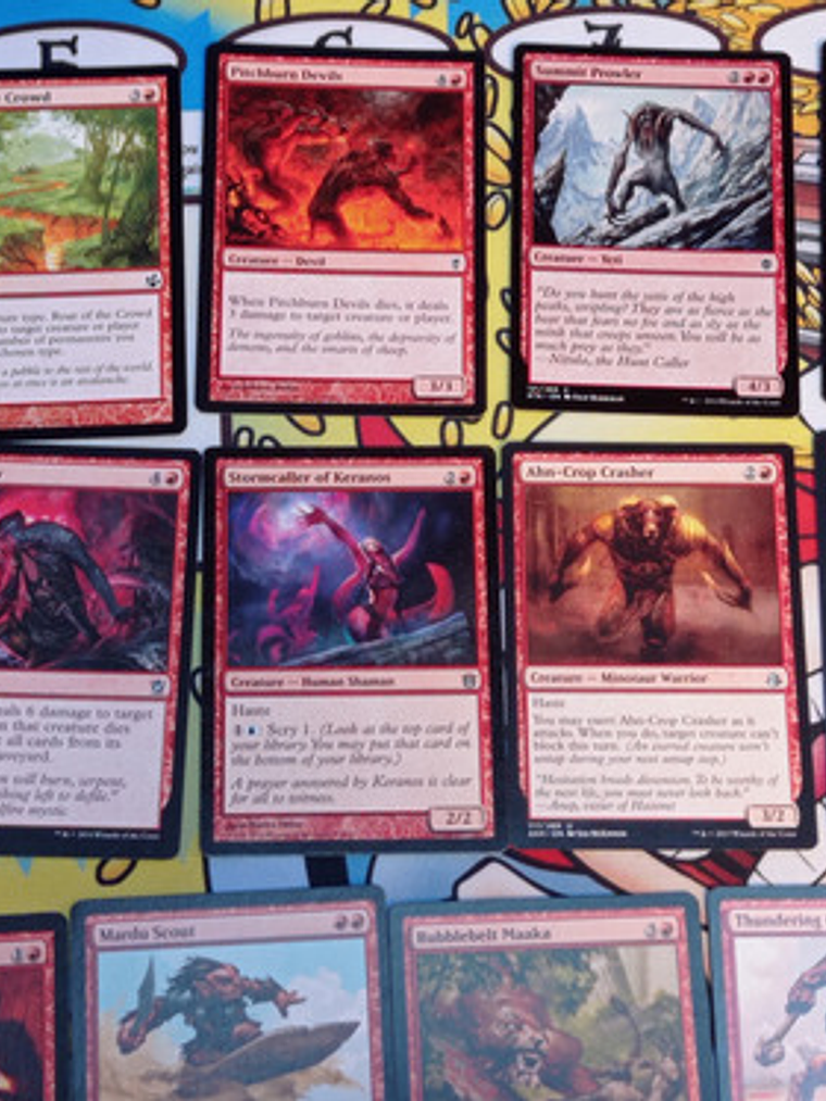 Pack 46 Cartas Magic Color Rojo 9