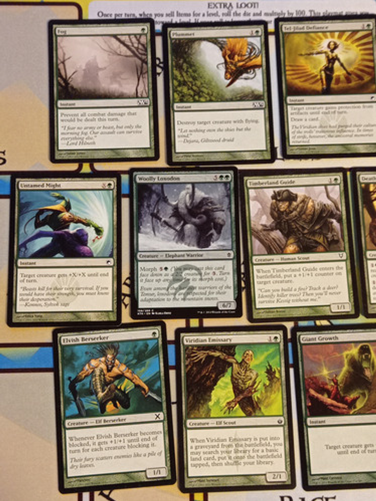 Pack 34 Cartas Magic Color Verde 8