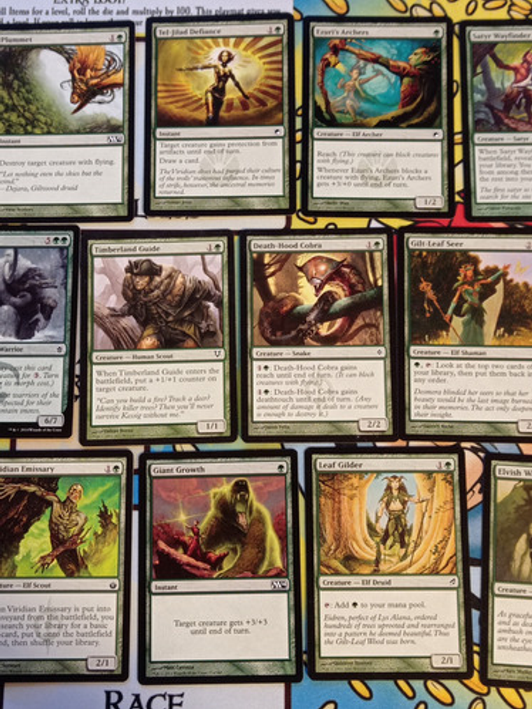 Pack 34 Cartas Magic Color Verde 9