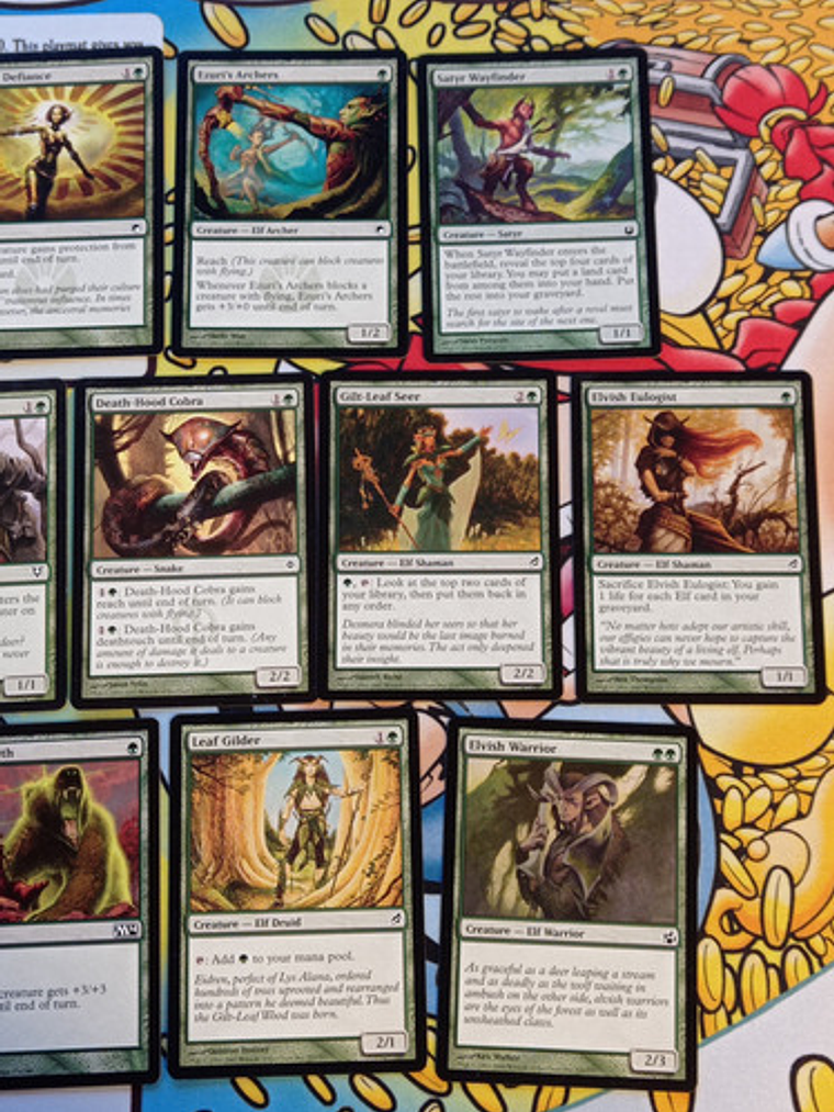 Pack 34 Cartas Magic Color Verde 10