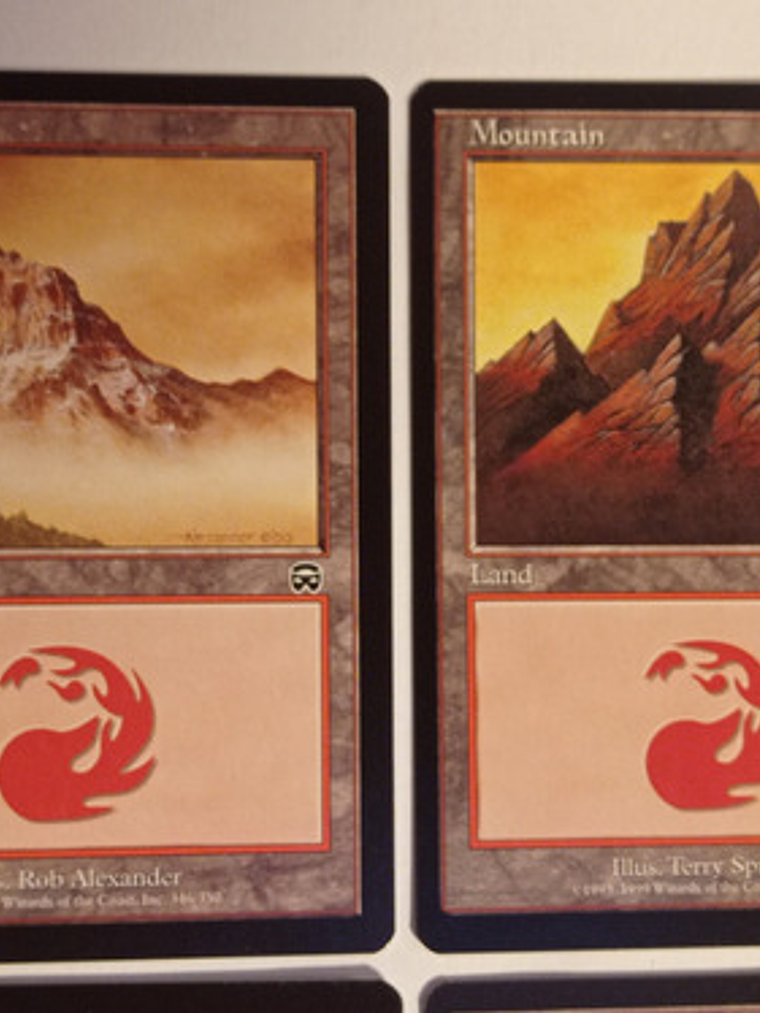 Set 4 Cartas Magic Mountain Land 1999 Mercadian Masques 2