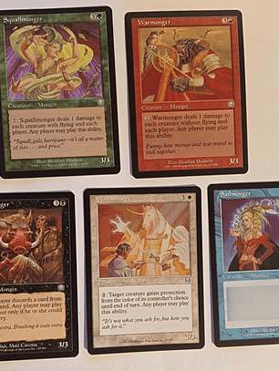 5 Cartas Magic Mongers Cycle 1999 Mercadian Masques Mongers 