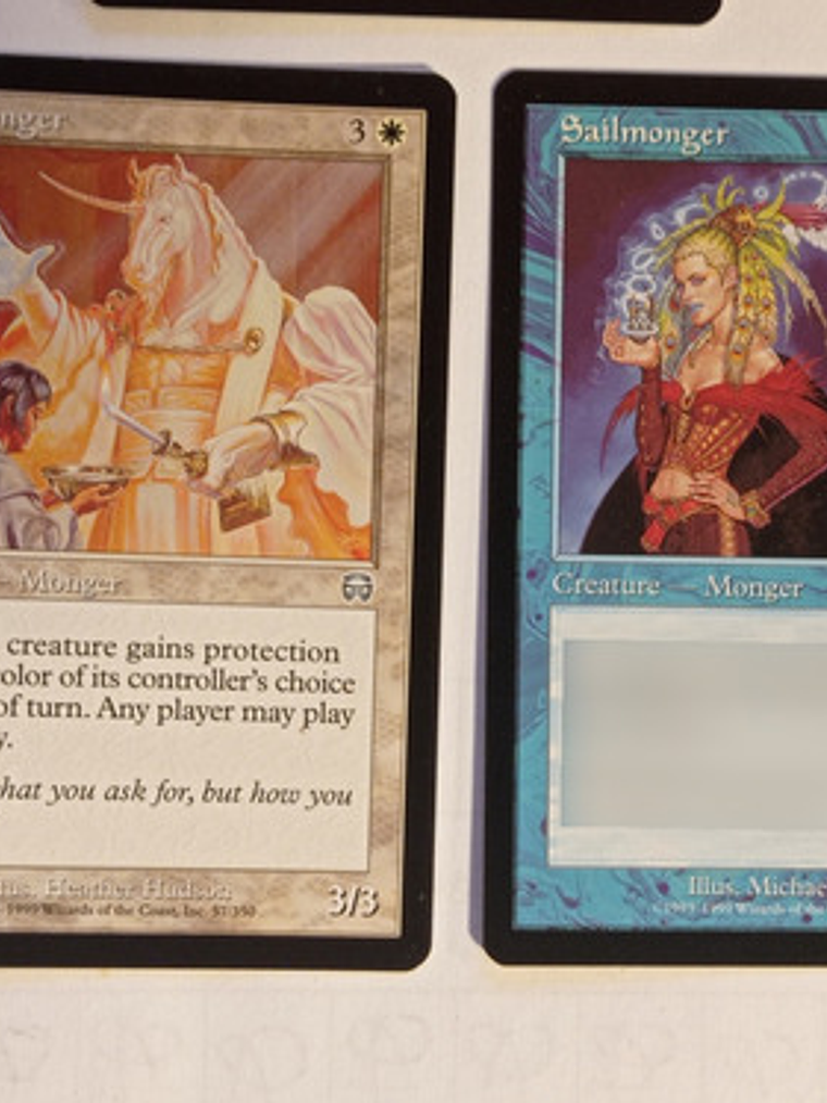 5 Cartas Magic Mongers Cycle 1999 Mercadian Masques Mongers  4