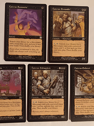 5 Cartas Magic Cateran Cycle 1999 Mercadian Masques Cateran 