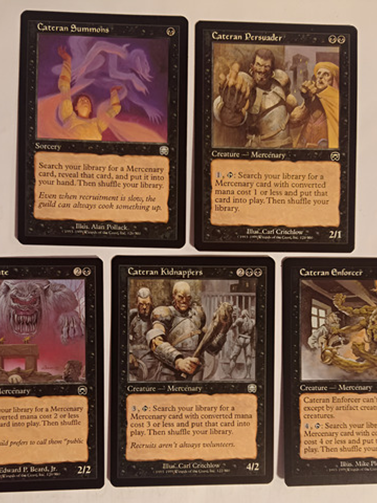 5 Cartas Magic Cateran Cycle 1999 Mercadian Masques Cateran  1