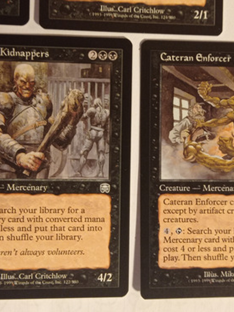 5 Cartas Magic Cateran Cycle 1999 Mercadian Masques Cateran  4