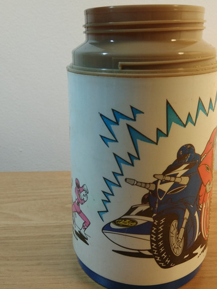 Power Rangers 1994 Pink Ranger Termo Aladdin Thermos Pink 7