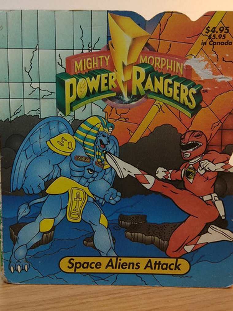 Power Rangers Libro Space Aliens Attack Aprender Ingles 1