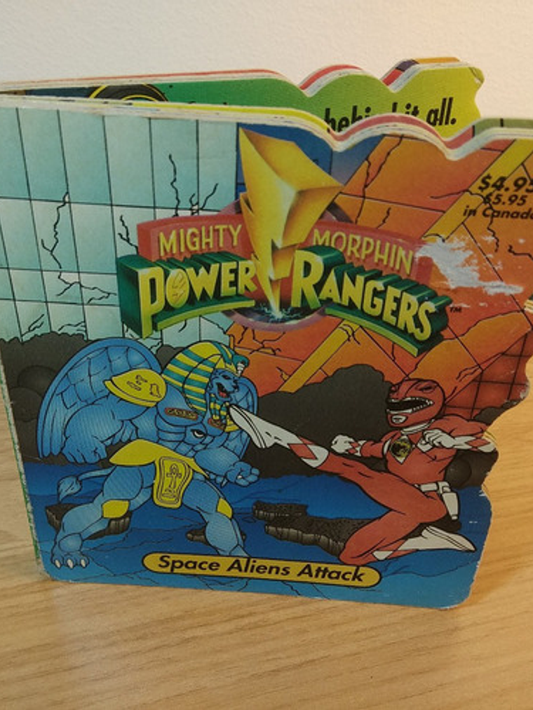 Power Rangers Libro Space Aliens Attack Aprender Ingles 2