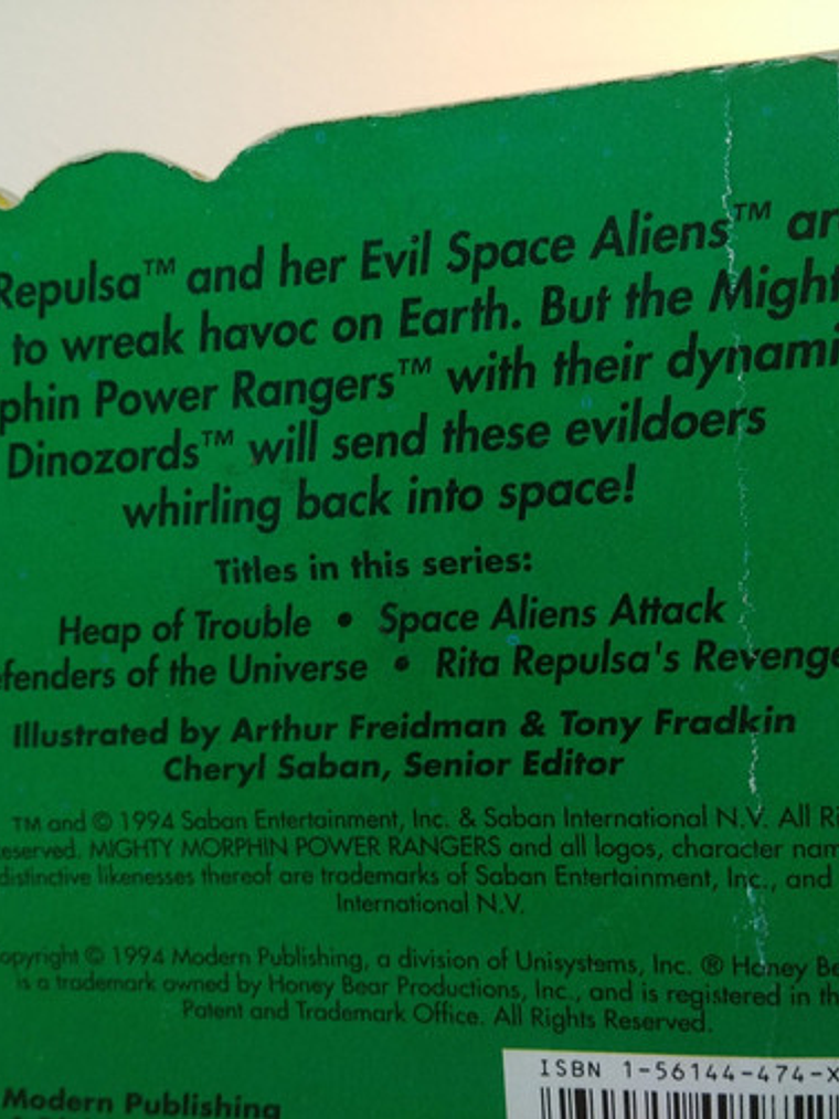 Power Rangers Libro Space Aliens Attack Aprender Ingles 5