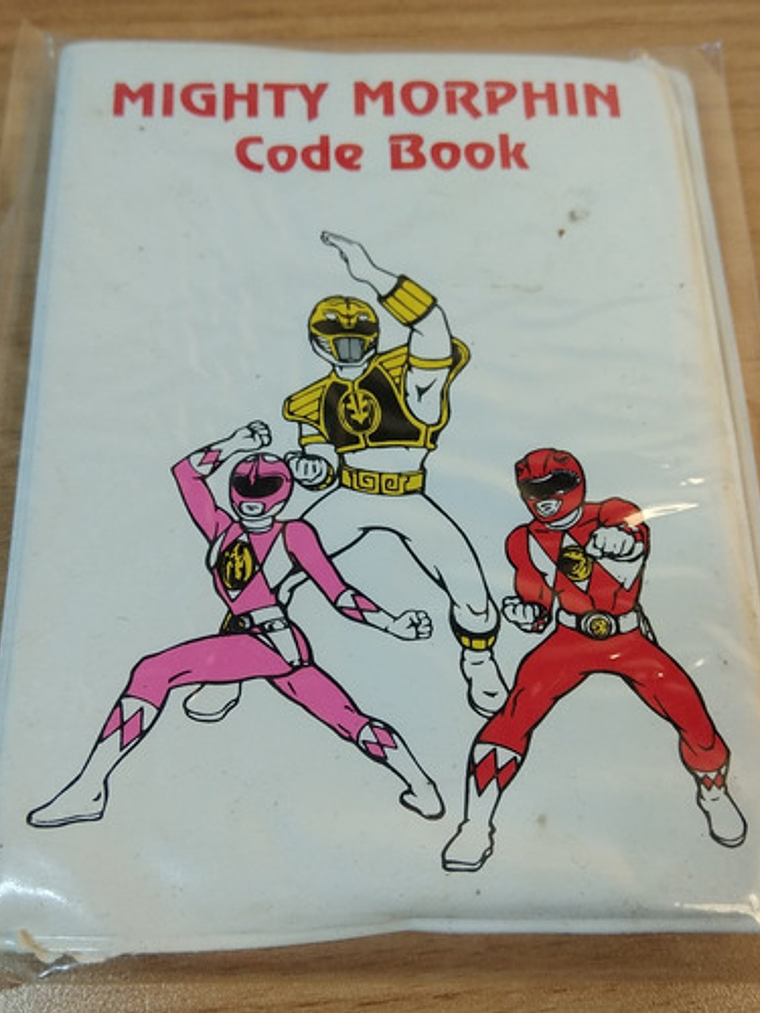 Power Rangers Libreta De Números 1996 Saban 3