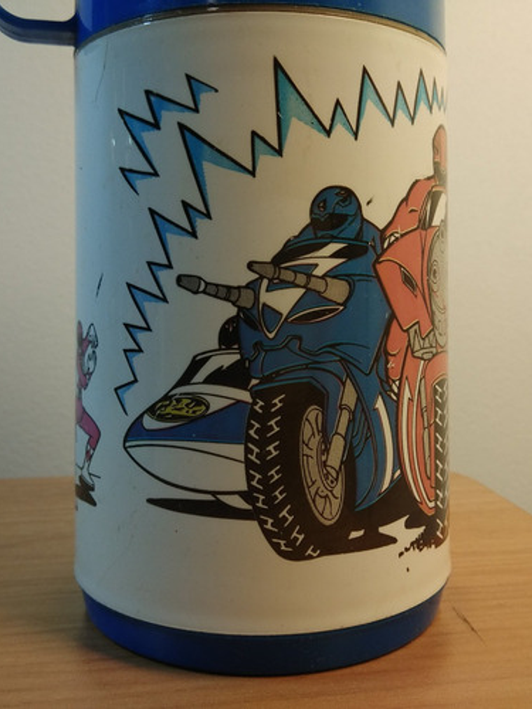 Power Rangers 1994 Red Ranger Termo Aladdin Thermos Rojo Y A 2