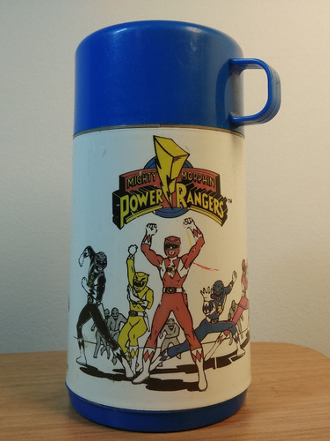 Power Rangers 1994 Red Ranger Termo Aladdin Thermos Rojo Y A 3
