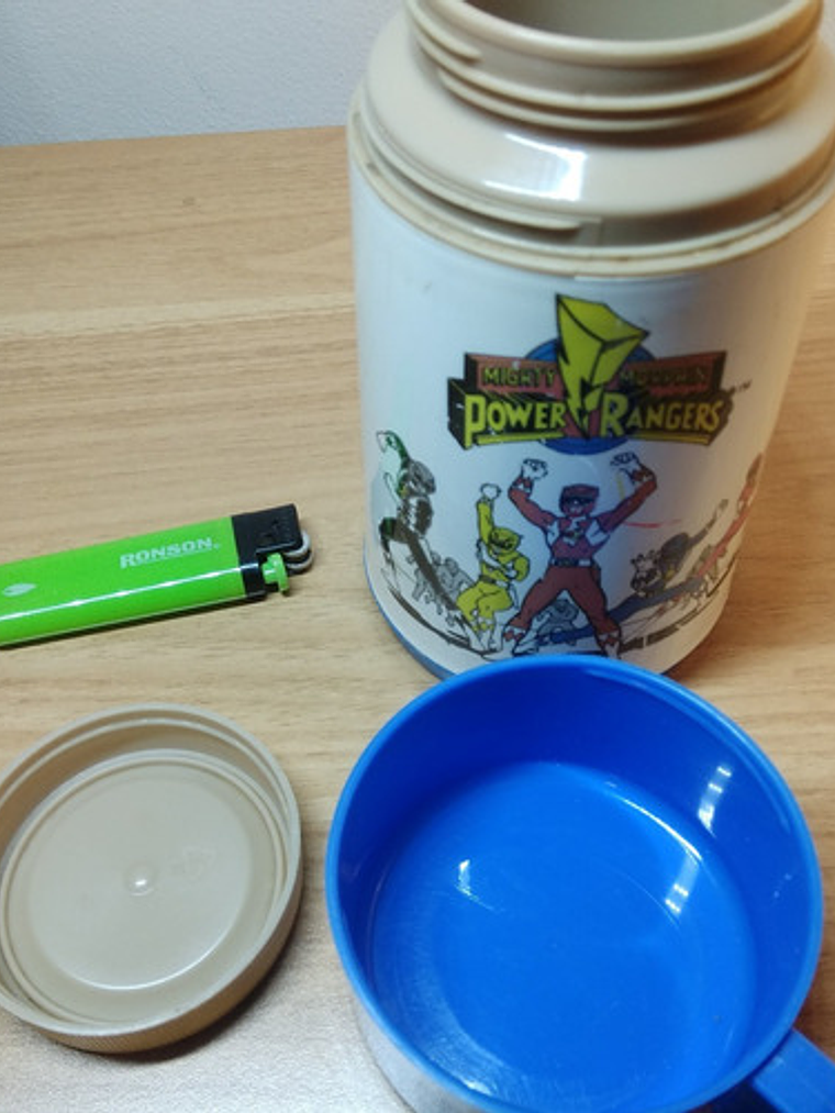 Power Rangers 1994 Red Ranger Termo Aladdin Thermos Rojo Y A 5