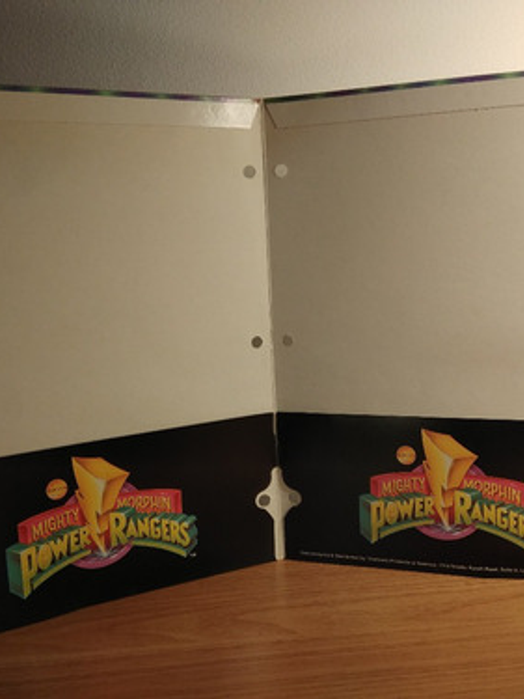 Power Rangers Carpeta Ligera 1993 6