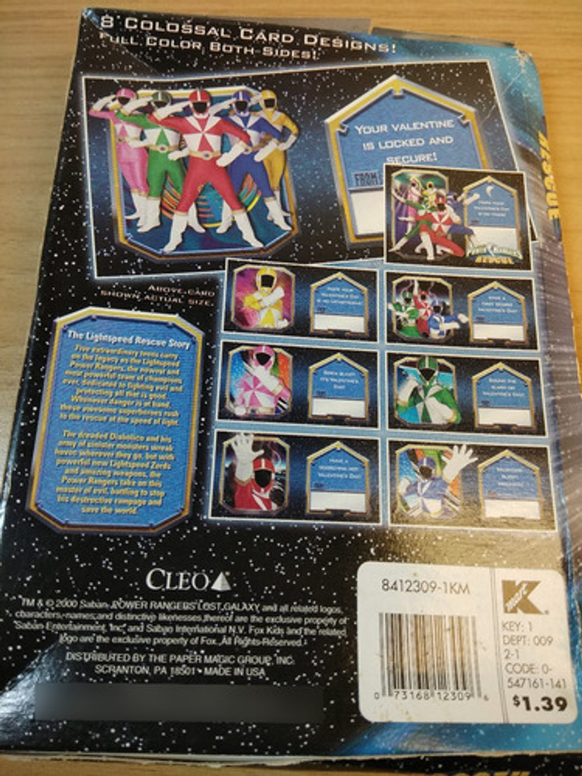 Power Rangers Lightspeed Rescue - Cartas Valentin 7