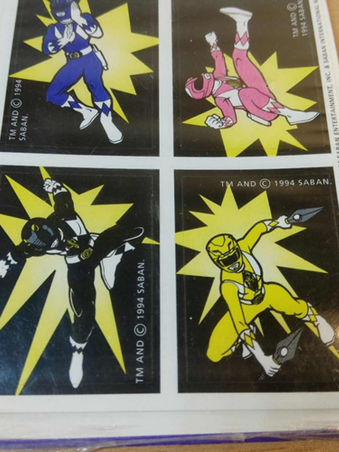 Power Rangers Stickers Saban 1994 5