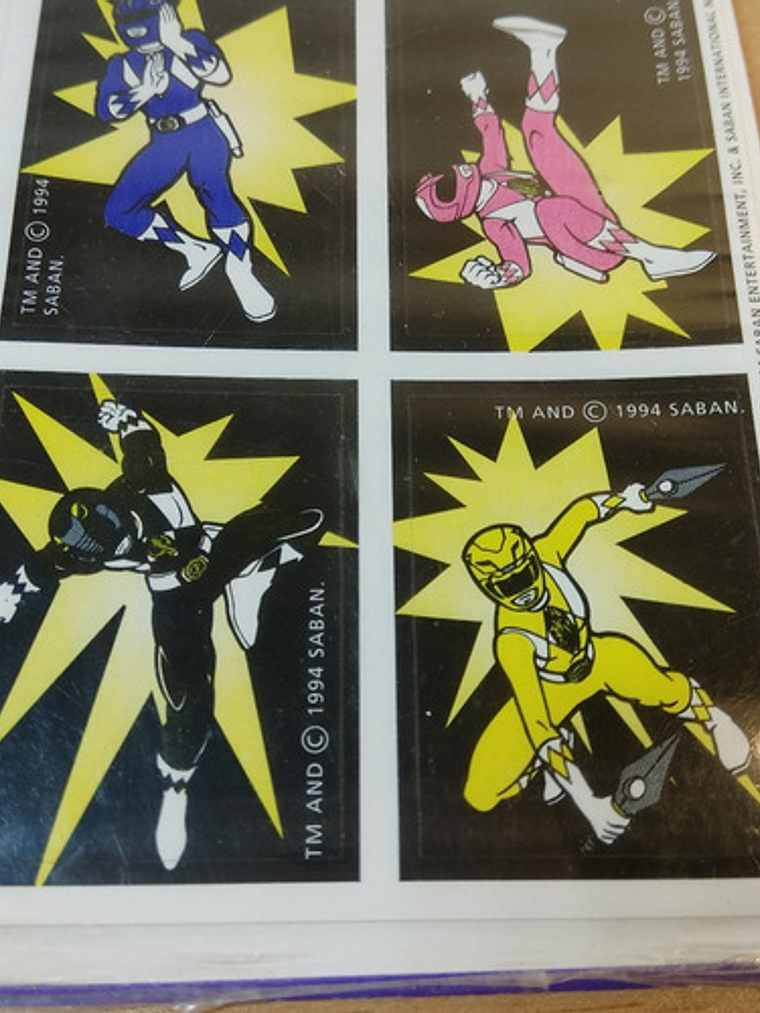 Power Rangers Stickers Saban 1994 5