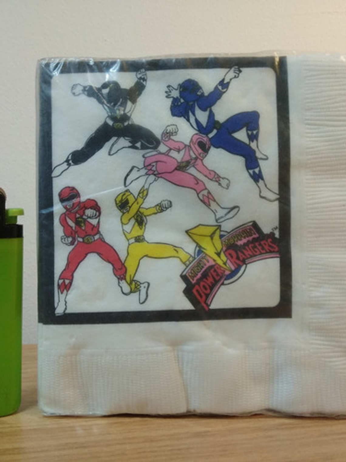 Power Rangers Pack Servilletas 1994 Cumpleaños 2