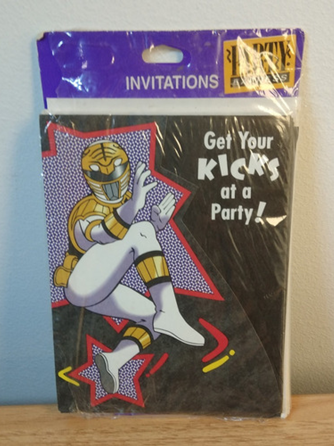 Power Rangers 8x Invitaciones Cumpleaños 1994 1