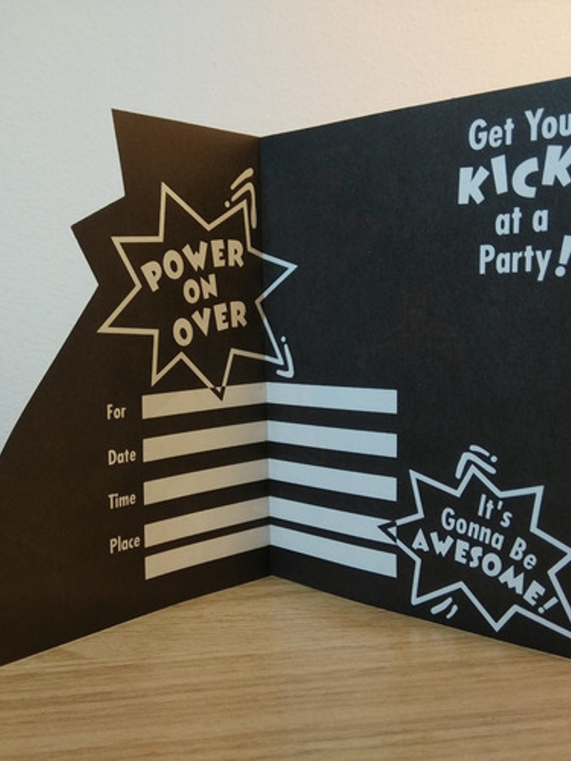 Power Rangers 8x Invitaciones Cumpleaños 1994 Sellado 8