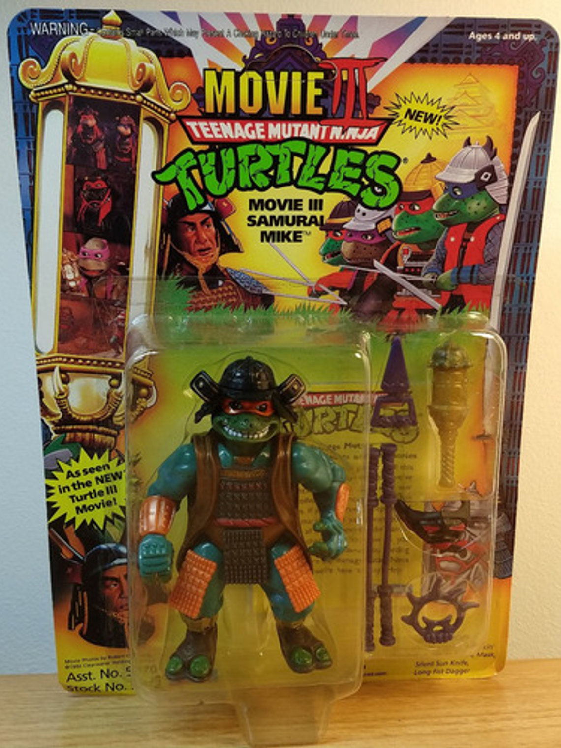 Movie Iii Samurai Mike 1992 Tmnt ! Michelangelo 90s Ninja 1